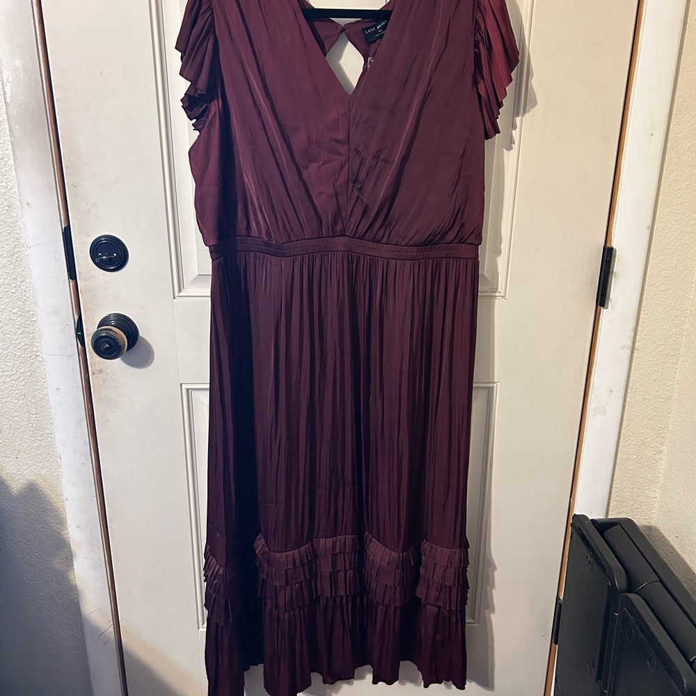 NWT Lane Bryant Plum Maxi Dress